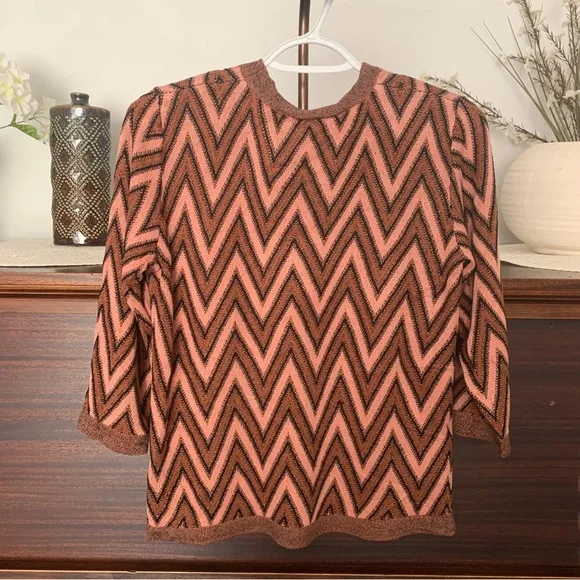 Kaffe Sierra Graphic Pullover Sweater, Size Small - Picture 3 of 8